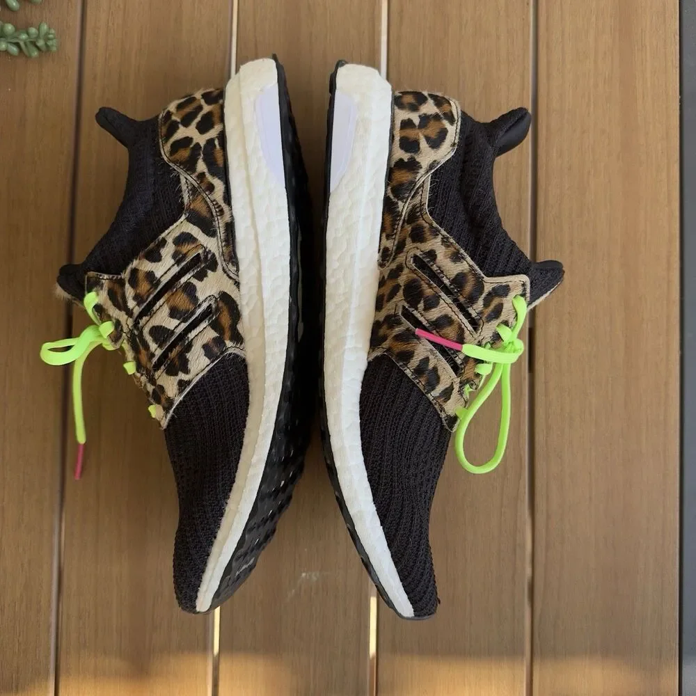 Adidas Mens Ultraboost DNA Animal Leopard Running Shoes Size 9.5M FZ2731